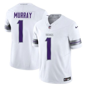 Men's Minnesota Vikings #1 Kyler Murray White Vapor F.U.S.E Limited Jersey