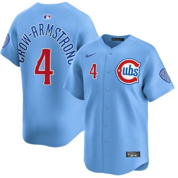 Youth Chicago Cubs #4 Pete Crow-Armstrong 2024/25 Blue 2nd Alternate Limited Stitched Baseball Jersey