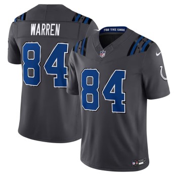 Men's Indianapolis Colts #84 Tyler Warren Charcoal 2026 Rivalries Collection Vapor F.U.S.E. Limited Jersey Men's Indianapolis Colts #84 Tyler Warren Charcoal 2026 Rivalries Collection Vapor F.U.S.E. Limited Jersey