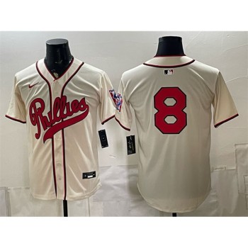 Youth Philadelphia Phillies #8 Nick Castellanos Cream 2026 Field of Dreams Stadium Stitched Baseball Jersey