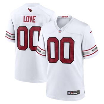 Men's Arizona Cardinals Jeremiyah Love White 2026 NFL Draft Game Jersey Men's Arizona Cardinals Jeremiyah Love White 2026 NFL Draft Game Jersey