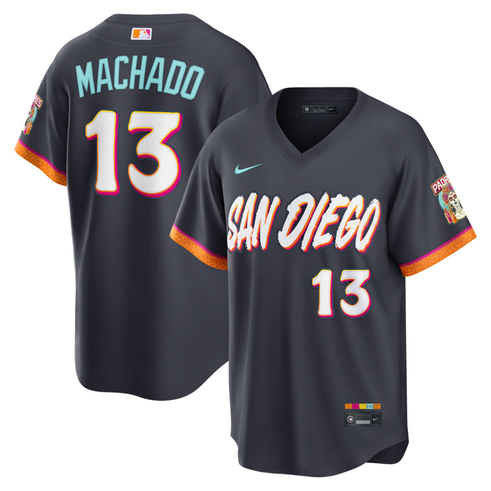 Men's San Diego Padres #13 Menny Machado Nike Obsidian 2026 City Connect Stadium Jersey