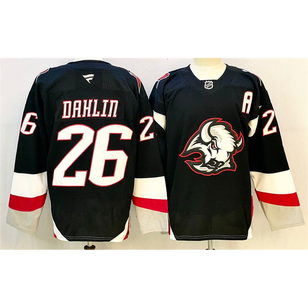 Youth Buffalo Sabres #26 Rasmus Dahlin Black 2024-25 Alternate With A Patch Stitched Hockey Jersey