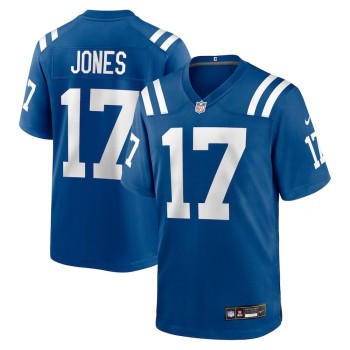 Men's Indianapolis Colts #17 Daniel Jones Royal Game Jersey Men's Indianapolis Colts #17 Daniel Jones Royal Game Jersey
