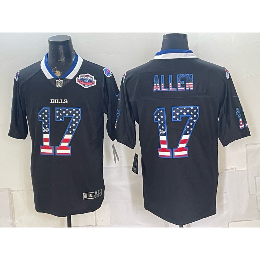 Men's Buffalo Bills #17 Josh Allen Black Vapor Limited Jersey Men's Buffalo Bills #17 Josh Allen Black Vapor Limited Jersey