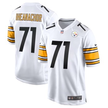 Men's Pittsburgh Steelers #71 Max Iheanachor White 2026 NFL Draft Game Jersey Men's Pittsburgh Steelers #71 Max Iheanachor White 2026 NFL Draft Game Jersey