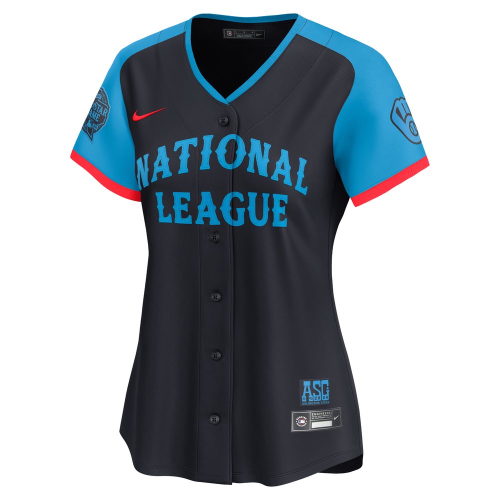 Women's National League Christian Yelich Navy 2024 MLB All-Star Game Limited Player Jersey Women's National League Christian Yelich Navy 2024 MLB All-Star Game Limited Player Jersey