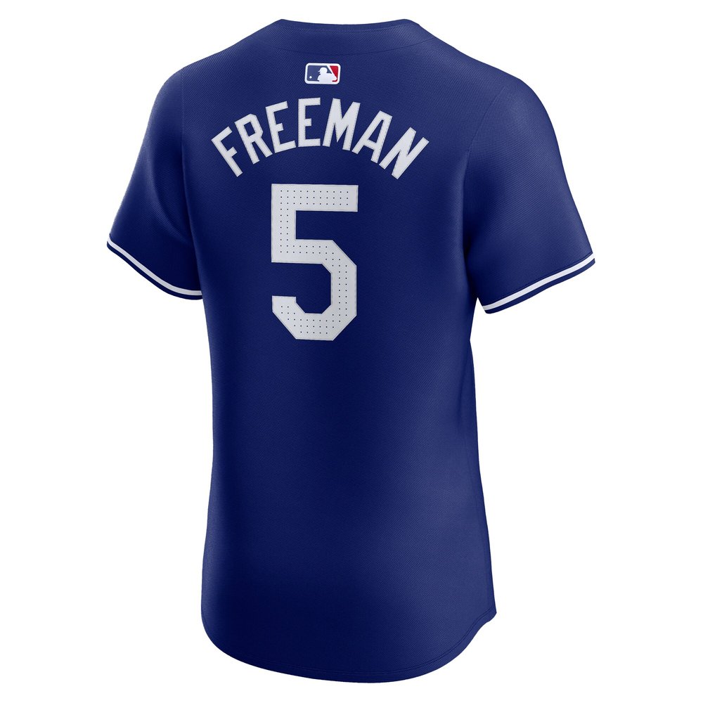 Men's Los Angeles Dodgers #5 Freddie Freeman Royal 2024 World Series Alternate Elite Player Jersey