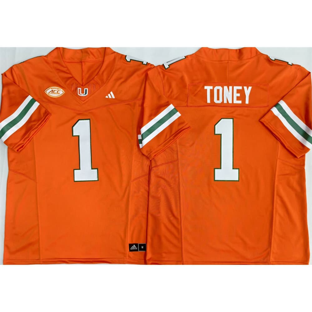 Youth Miami Hurricanes #1 Malachi Toney Orange Vapor F.U.S.E. Limited Jersey Youth Miami Hurricanes #1 Malachi Toney Orange Vapor F.U.S.E. Limited Jersey
