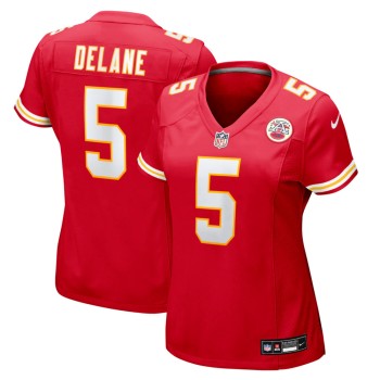 Women's Kansas City Chiefs #5 Mansoor Delane Nike Red 2026 NFL Draft Game Jersey Women's Kansas City Chiefs #5 Mansoor Delane Nike Red 2026 NFL Draft Game Jersey