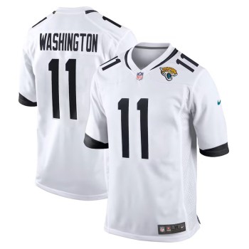 Men's Jacksonville Jaguars #11 Parker Washington White Team Game Jersey Men's Jacksonville Jaguars #11 Parker Washington White Team Game Jersey