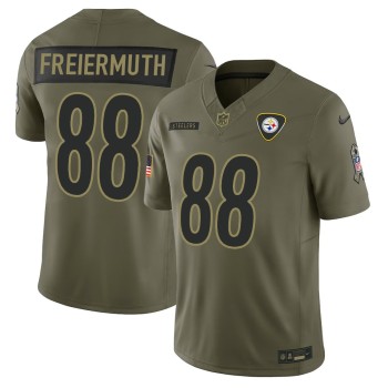 Men's Pittsburgh Steelers #88 Pat Freiermuth Nike Olive 2025 Salute to Service Retired Limited Jersey Men's Pittsburgh Steelers #88 Pat Freiermuth Nike Olive 2025 Salute to Service Retired Limited Jersey