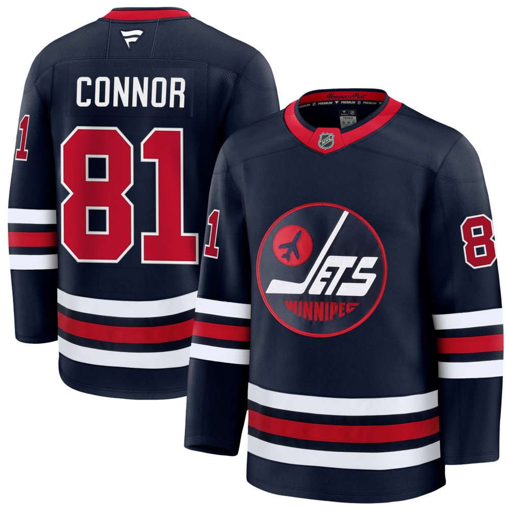 Youth Winnipeg Jets #81 Kyle Connor Navy Alternate Jersey Youth Winnipeg Jets #81 Kyle Connor Navy Alternate Jersey