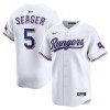 Men's Texas Rangers #5 Corey Seager White Home Limited Player Jersey Men's Texas Rangers #5 Corey Seager White Home Limited Player Jersey