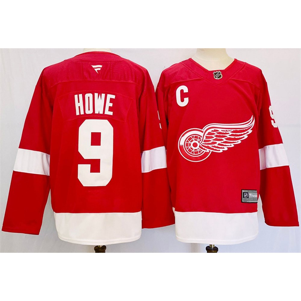 Men's Detroit Red Wings #9 Gordie Howe Red 2024-25 Stitched Premium Jersey Men's Detroit Red Wings #9 Gordie Howe Red 2024-25 Stitched Premium Jersey