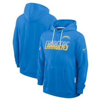 Men's Los Angeles Chargers Powder Blue Sideline Standard Issue Top Prospect Dri-FIT Hoodie Men's Los Angeles Chargers Powder Blue Sideline Standard Issue Top Prospect Dri-FIT Hoodie