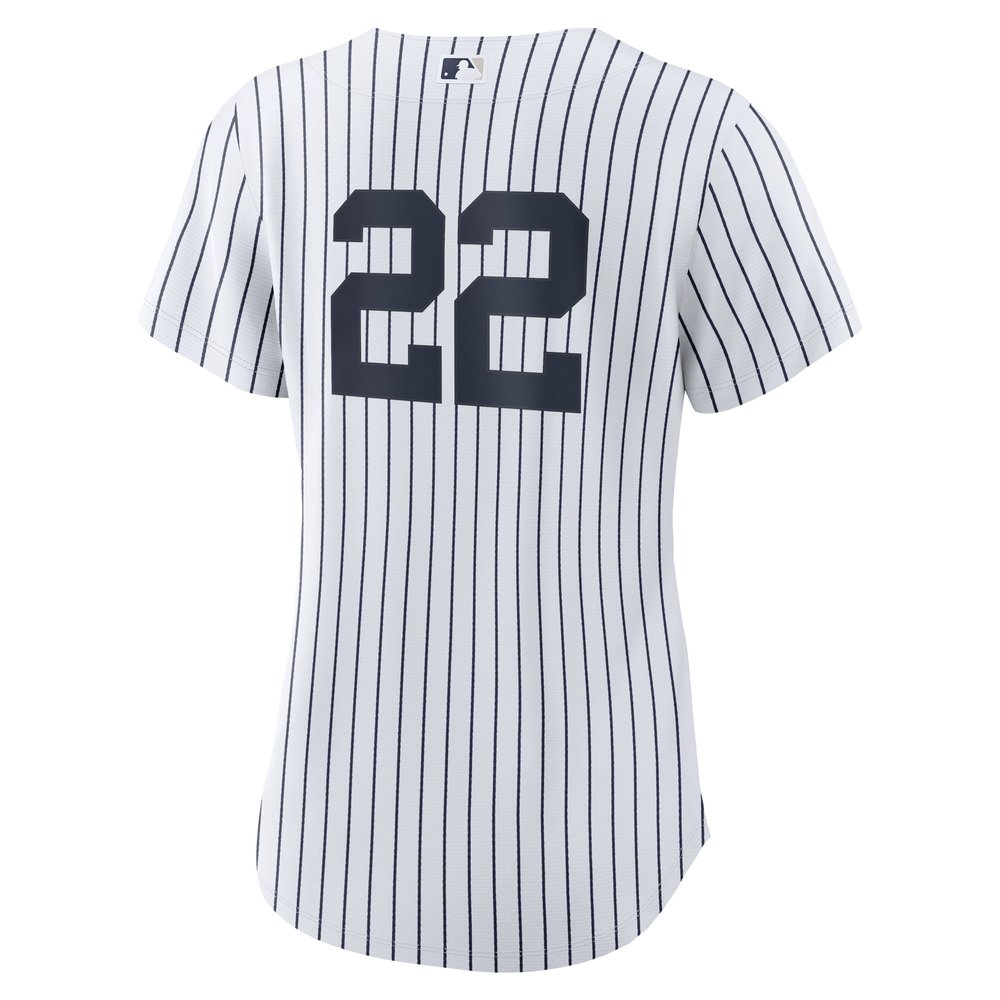 Women's New York Yankees #22 Juan Soto White 2024 World Series Home Replica Player Jersey Women's New York Yankees #22 Juan Soto White 2024 World Series Home Replica Player Jersey