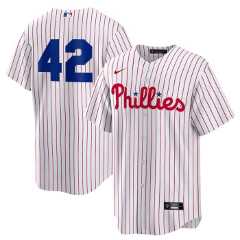 Youth Philadelphia Phillies #42 Jackie Robinson Nike White Home 2025 Jackie Robinson Day Replica Jersey Youth Philadelphia Phillies #42 Jackie Robinson Nike White Home 2025 Jackie Robinson Day Replica Jersey