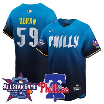 Men's Philadelphia Phillies #59 Jhoan Duran Blue 2026 MLB All-Star Jersey Men's Philadelphia Phillies #59 Jhoan Duran Blue 2026 MLB All-Star Jersey