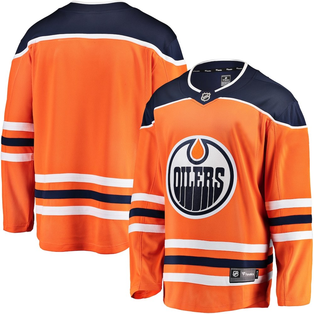 Men's Edmonton Oilers Orange Home Jersey Men's Edmonton Oilers Orange Home Jersey