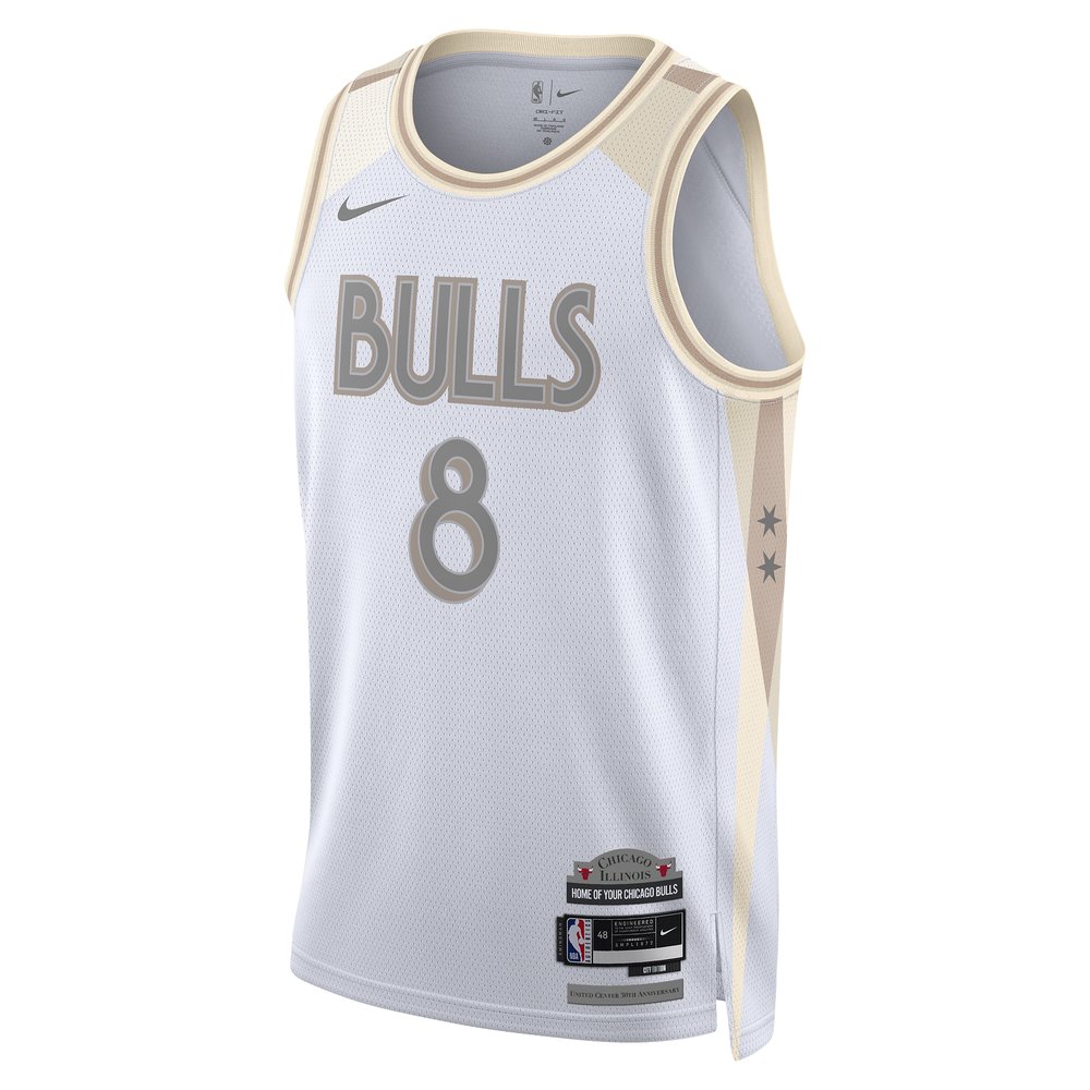 Unisex Chicago Bulls Zach LaVine White 2024/25 Swingman Player Jersey - City Edition