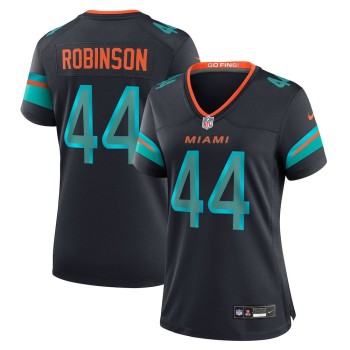 Women's Miami Dolphins #44 Chop Robinson Black Rivalries Collection Game Jersey Women's Miami Dolphins #44 Chop Robinson Black Rivalries Collection Game Jersey