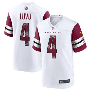 Youth #4 Frankie Luvu White Washington Commanders Game Jersey Youth #4 Frankie Luvu White Washington Commanders Game Jersey
