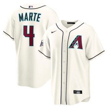 Youth Arizona Diamondbacks #4 Ketel Marte Nike Cream 2025 MLB All-Star Game Home Replica Player Jersey