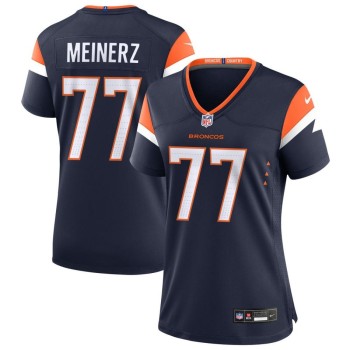 Women's Denver Broncos #77 Quinn Meinerz Navy Alternate Game Jersey Women's Denver Broncos #77 Quinn Meinerz Navy Alternate Game Jersey