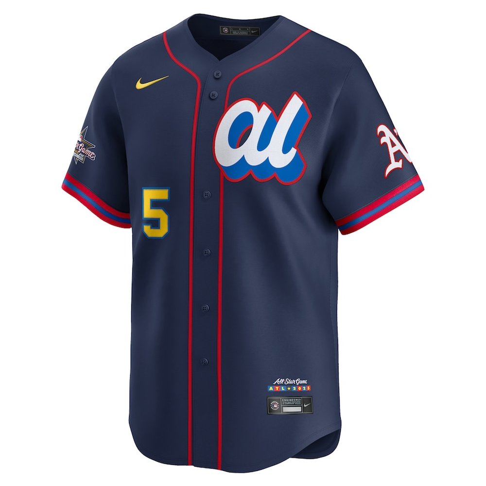 Men's American League #5 Jacob Wilson Nike Navy 2025 All-Star Edition Limited Player Jersey