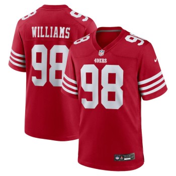 Youth San Francisco 49ers #98 Mykel Williams Nike Scarlet 2025 NFL Draft First Round Pick No. 11 Game Jersey Youth San Francisco 49ers #98 Mykel Williams Nike Scarlet 2025 NFL Draft First Round Pick No. 11 Game Jersey