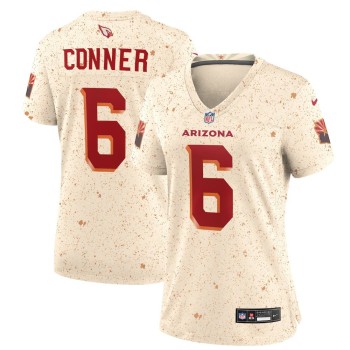 Women's Arizona Cardinals #6 James Conner Cream Rivalries Collection Game Jersey Women's Arizona Cardinals #6 James Conner Cream Rivalries Collection Game Jersey