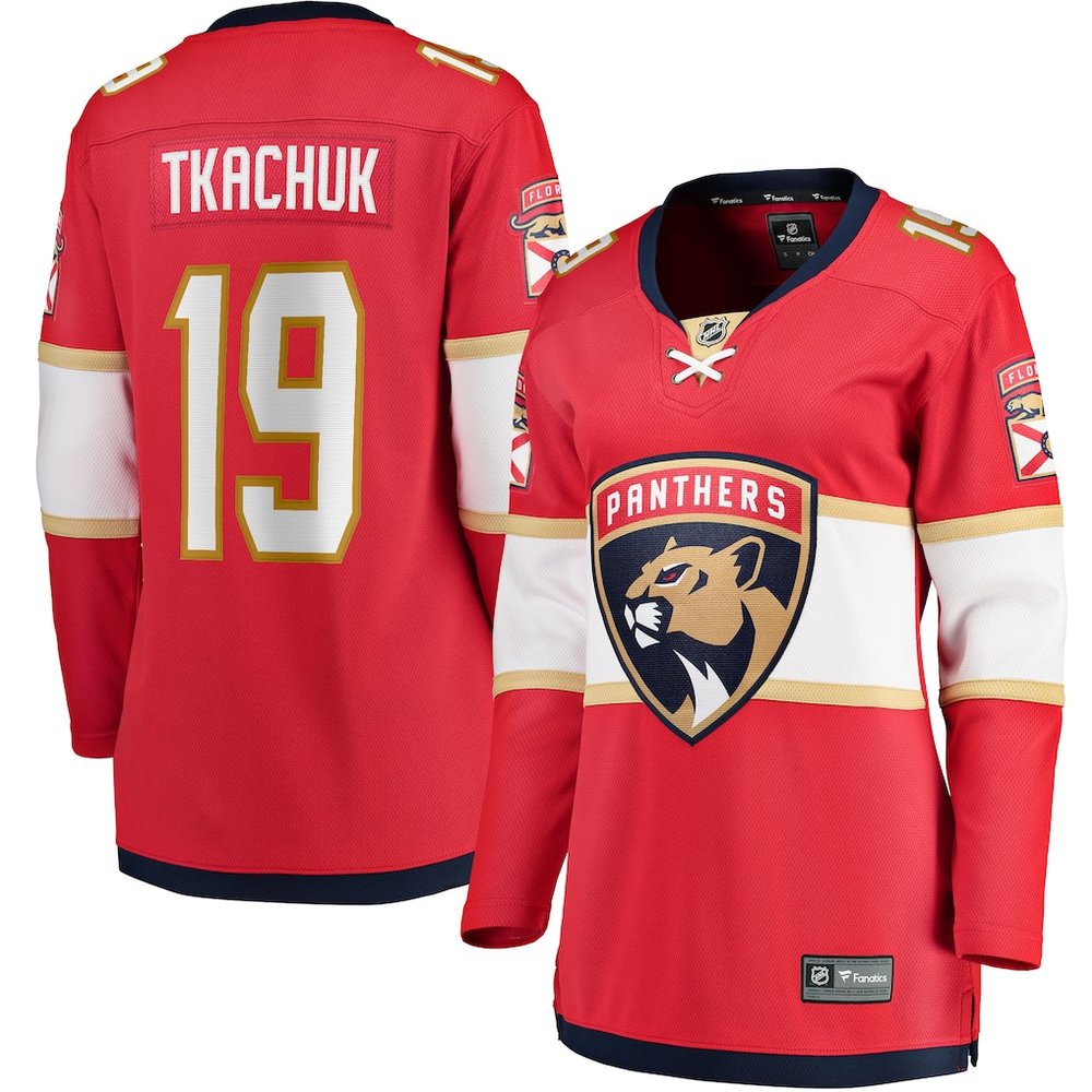 Women's Florida Panthers #19 Matthew Tkachuk Red Home Player Jersey Women's Florida Panthers #19 Matthew Tkachuk Red Home Player Jersey