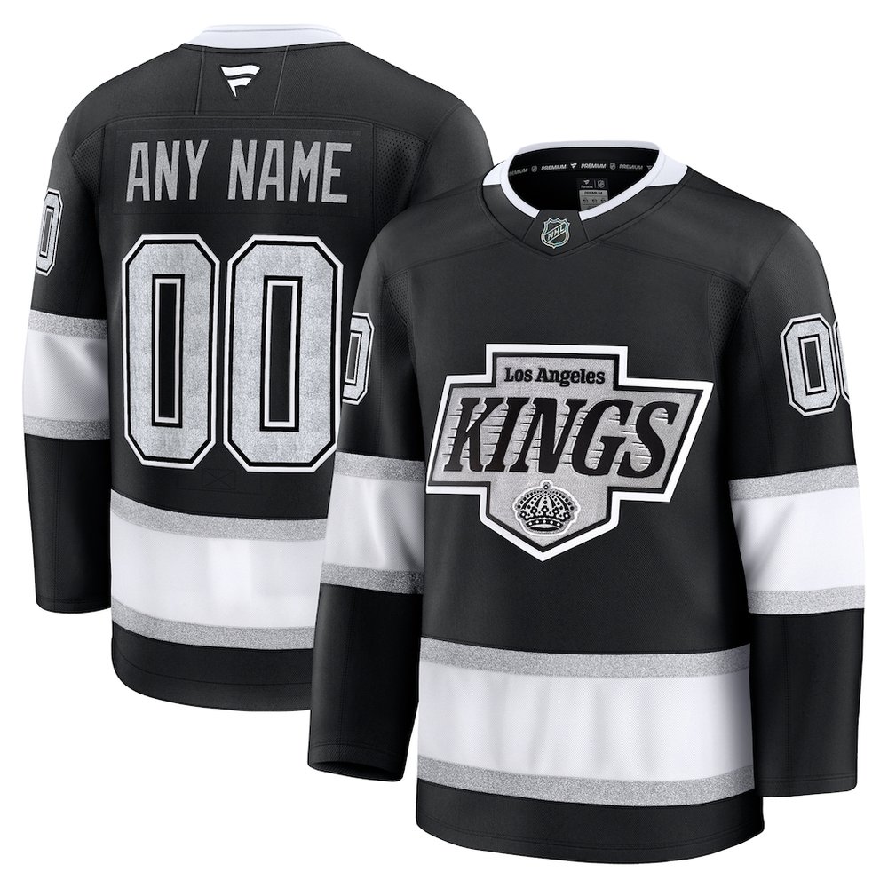 Youth Los Angeles Kings Black Home Custom Jersey Youth Los Angeles Kings Black Home Custom Jersey