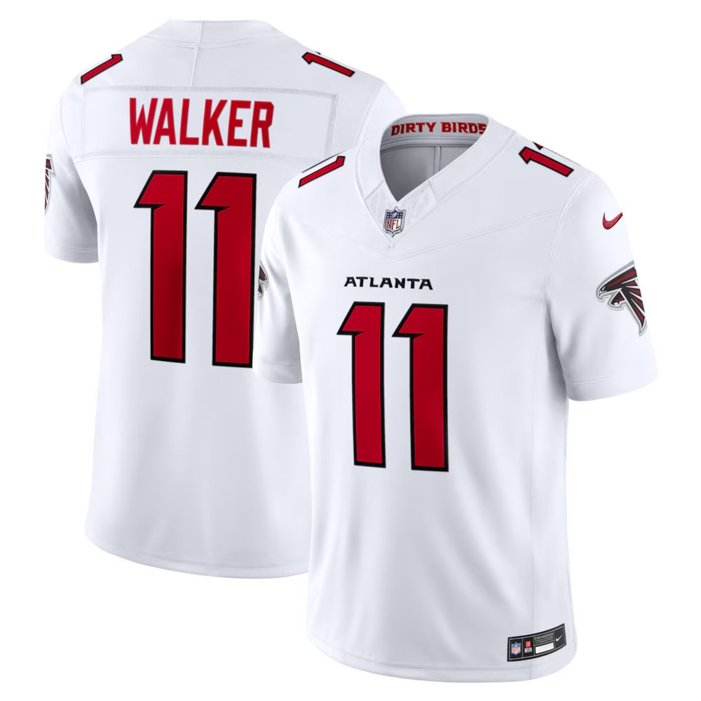Men's Atlanta Falcons #11 Jalon Walker White Vapor F.U.S.E. Sewn Down Limited Jersey Men's Atlanta Falcons #11 Jalon Walker White Vapor F.U.S.E. Sewn Down Limited Jersey