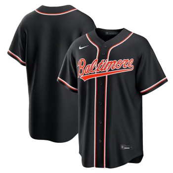 Men's Baltimore Orioles Fashion Replica Black Out Jersey Men's Baltimore Orioles Fashion Replica Black Out Jersey
