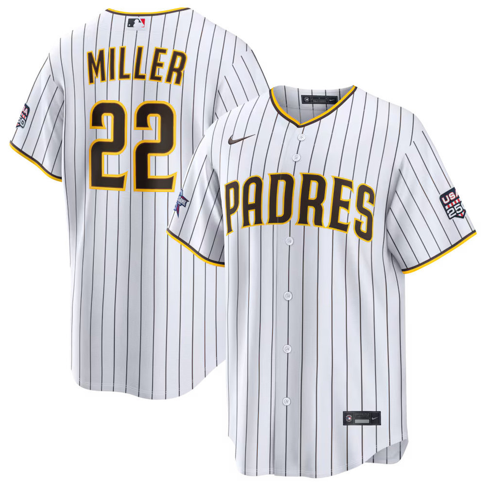 Men's San Diego Padres #22 Mason Miller Nike White 2026 All-Star Game Replica Jersey Men's San Diego Padres #22 Mason Miller Nike White 2026 All-Star Game Replica Jersey