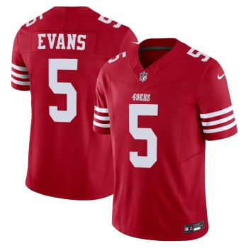 Men's San Francisco 49ers #5 Mike Evans Red 2026 F.U.S.E. Vapor Untouchable Limited Stitched Football Jersey