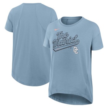 Women's Washington Nationals Nike Blue 2025 City Connect Flowy Fashion Tri-Blend Performance T-Shirt Women's Washington Nationals Nike Blue 2025 City Connect Flowy Fashion Tri-Blend Performance T-Shirt