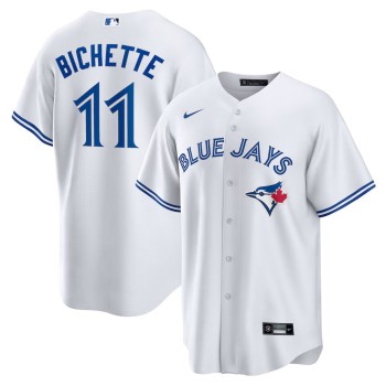Men's Toronto Blue Jays #11 Bo Bichette White Replica Player Jersey Men's Toronto Blue Jays #11 Bo Bichette White Replica Player Jersey