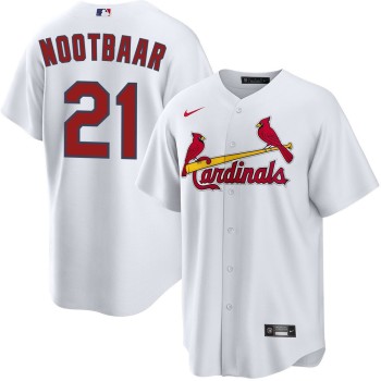 Men's St. Louis Cardinals #21 Lars Nootbaar White Home Limited Jersey Men's St. Louis Cardinals #21 Lars Nootbaar White Home Limited Jersey