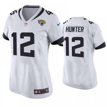 Women's Jacksonville Jaguars #12 Travis Hunter Nike White 2025 NFL Draft First Round Pick Alternate Game Player Jersey