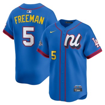 Youth National League #5 Freddie Freeman Nike Blue 2025 All-Star Edition Limited Player Jersey
