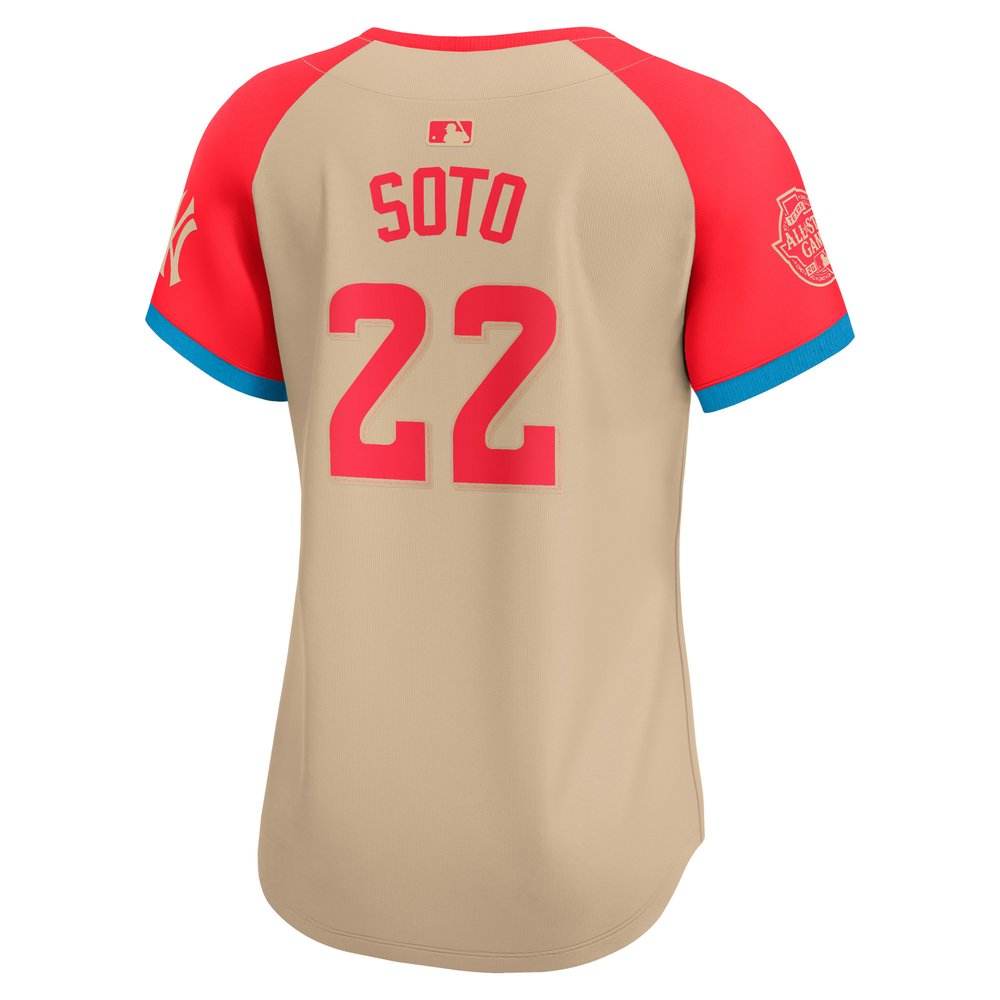 Women's American League #22 Juan Soto Cream 2024 MLB All-Star Game Limited Player Jersey Women's American League #22 Juan Soto Cream 2024 MLB All-Star Game Limited Player Jersey