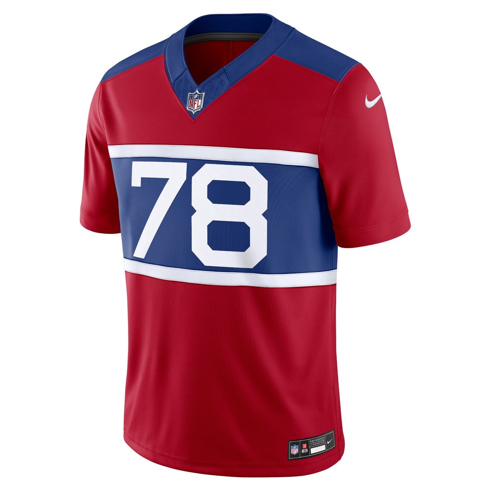 Men's New York Giants Andrew Thomas Century Red Alternate Vapor F.U.S.E. Limited Jersey Men's New York Giants Andrew Thomas Century Red Alternate Vapor F.U.S.E. Limited Jersey