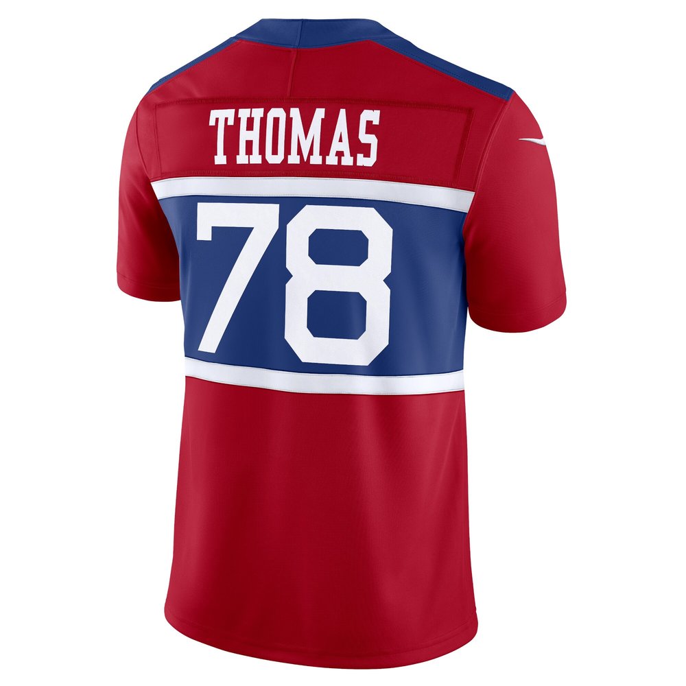 Men's New York Giants Andrew Thomas Century Red Alternate Vapor F.U.S.E. Limited Jersey Men's New York Giants Andrew Thomas Century Red Alternate Vapor F.U.S.E. Limited Jersey