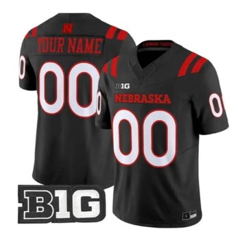 Youth Nebraska Cornhuskers Black 2026 Vapor F.U.S.E. Limited Custom Jersey Youth Nebraska Cornhuskers Black 2026 Vapor F.U.S.E. Limited Custom Jersey