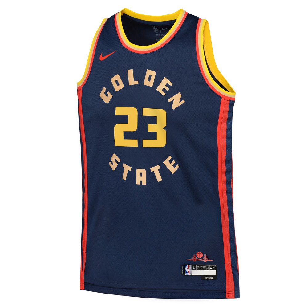 Youth Golden State Warriors Draymond Green Navy 2024/25 Swingman Player Jersey - City Edition