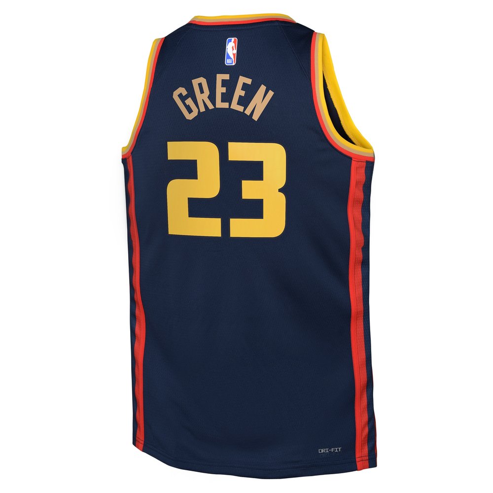 Youth Golden State Warriors Draymond Green Navy 2024/25 Swingman Player Jersey - City Edition
