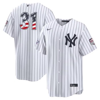 Men's New York Yankees #31 Cam Schlittler Nike White 2026 All-Star Edition Stars & Stripes Stadium Jersey Men's New York Yankees #31 Cam Schlittler Nike White 2026 All-Star Edition Stars & Stripes Stadium Jersey